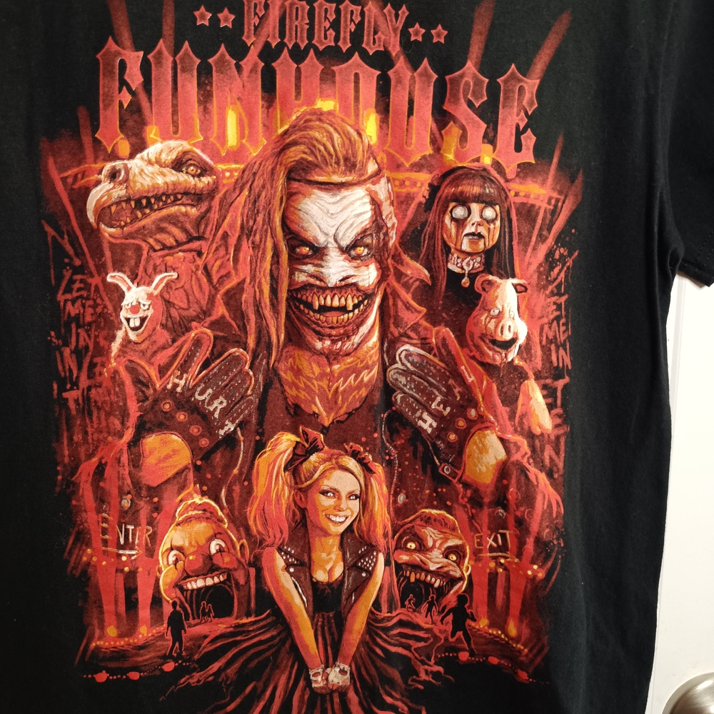 WWE Firefly Funhouse The Fiend & Alexa Bliss Small Shirt Wrestling Cosplay Casua
